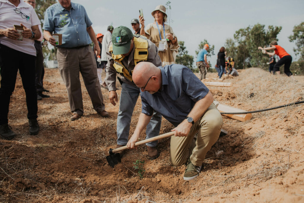 JBuehler planting a tree in Beeri region