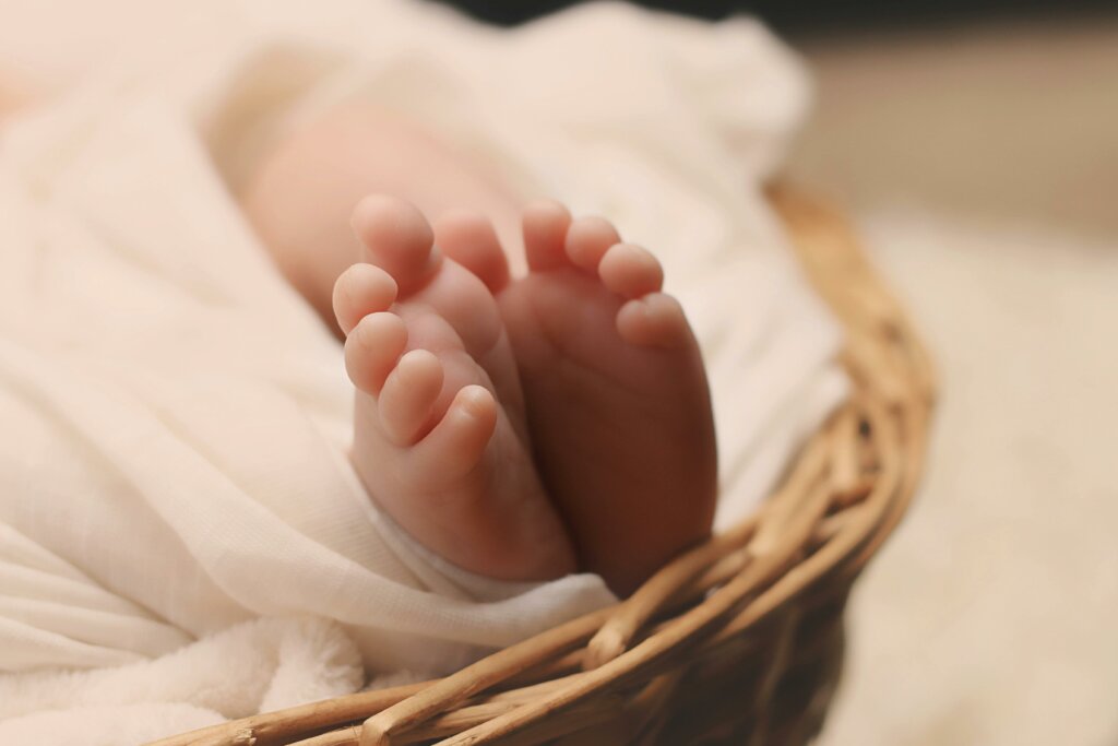 Pro-life project - baby's feet