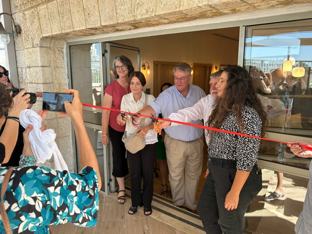 ICEJ staff at the opening of the new trauma treatment clinic.