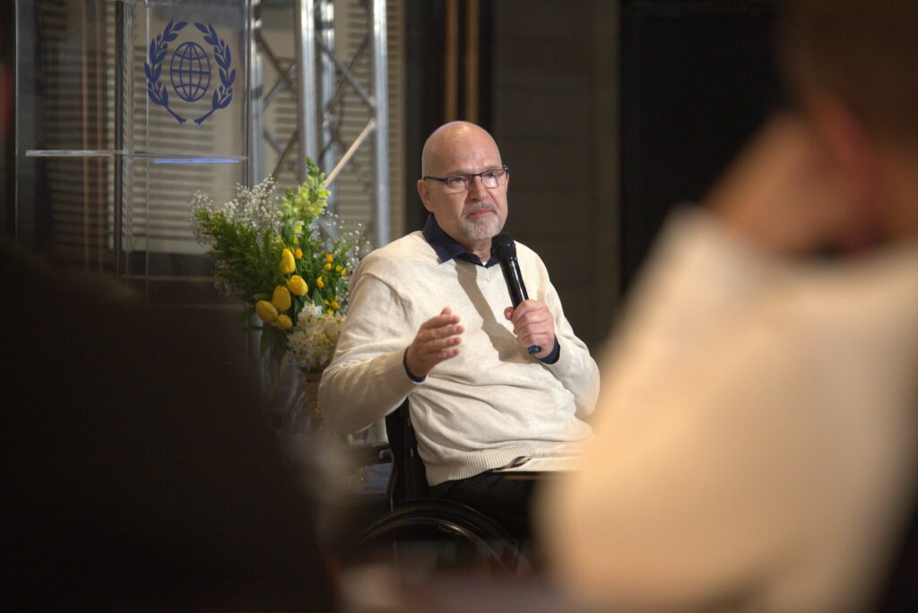 ICEJ President Dr. Jürgen Bühler speaks at the Envision conference.